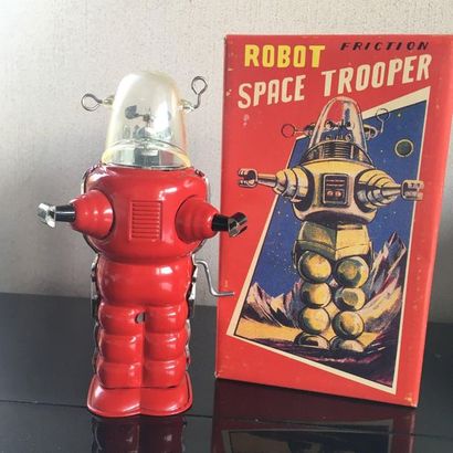 Space Trooper Robot rouge, bon état, avec...