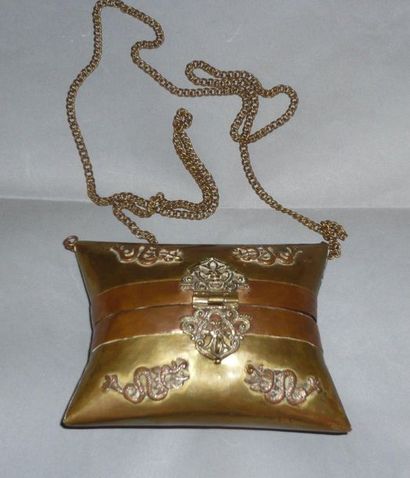 Chaplaincy - copper minaudiere in the shape...
