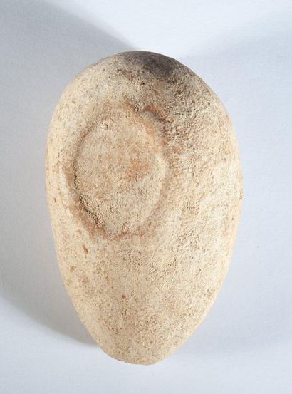 Beige terracotta oil lamp from the Romano-Byzantine...