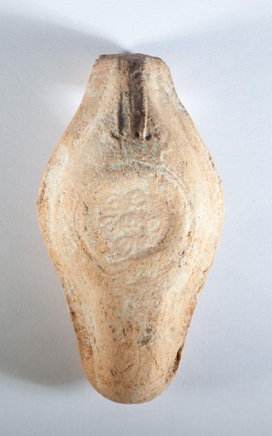 Beige terracotta oil lamp from the Syro-Palestinian...