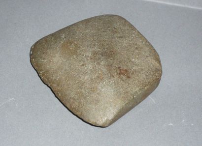 Polished flat axe. Straight-edged. Green...