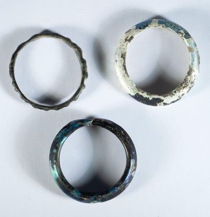 Set of three glass paste bracelets.

Roman...