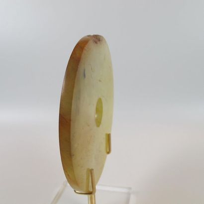 Rare agate Bi disk, symbol of the sky. Ancient...