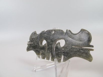 Toothed mask pendant. Jade nephrite.

China....