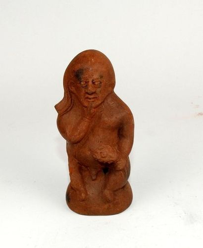 Statuette representing Harpocrates carrying...