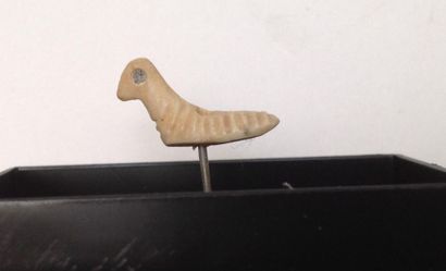 Amulet pendant in white calcite representing...