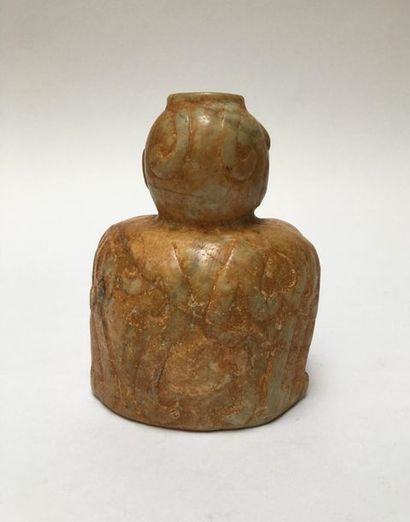 Threatening green jade chimera. (traces of...