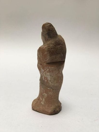 Little Fat Lady in orange terracotta. Her...