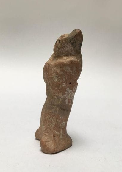 Little Fat Lady in orange terracotta. Her...