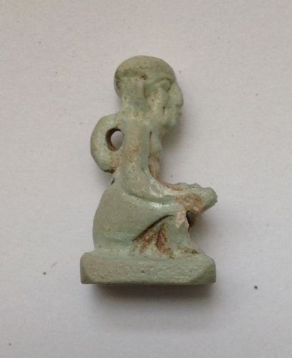 Rare amulet of the ithyphallic god Ptah Patèque....