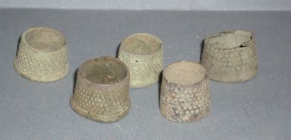 Five thimbles from the Middle Ages