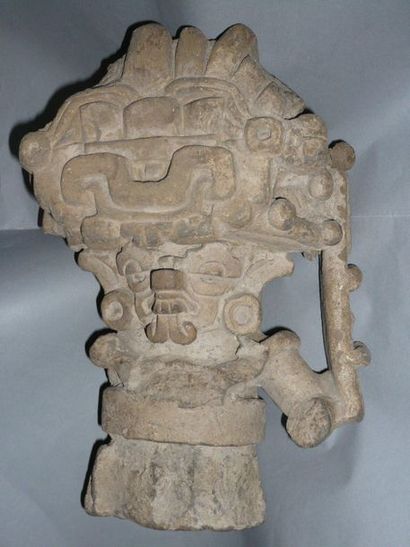 Important terracotta urn representing the...