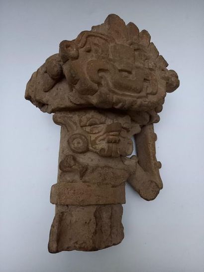 Important terracotta urn representing the...