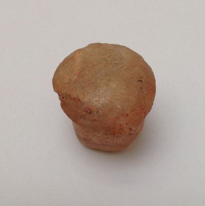 Old labret made of rock crystal pawn.

Neolithic...