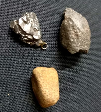 Lot of 3 meteorites : campo del cielo, Gao...