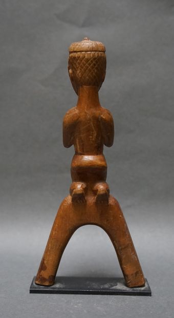 Stone spear in light wood representing a...