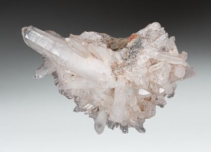 Important block of rock crystal with beautiful...