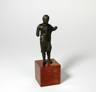 Rare statuette of a Roman senator, wearing...