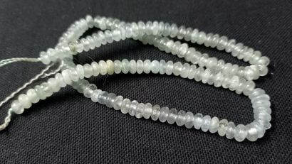 String of 6mm aquamarine beads. L: 40cm