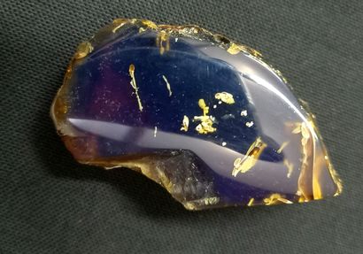
Rare block of blue amber.





It is a variety...