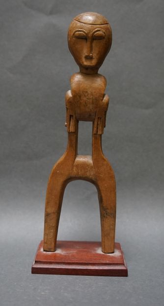 Stone spear in light wood representing a...