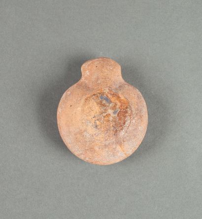 Red clay oil lamp of the frog type.

Egypt...