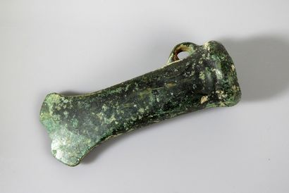 Axe with socket and grip ring. 

Bronze....