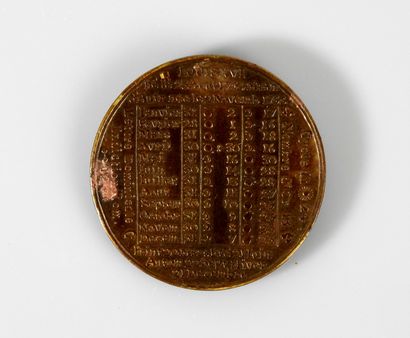Jeton Almanach pour l’année 1779 pour Louis...