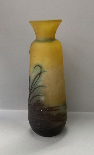 
GALLE - Vase soliflore en verre multicouches...
