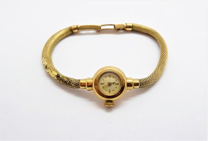 LIP - WATCH BRACELET in 18K (750/°°) yellow...