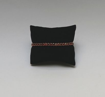 BRACELET line in silver gilt 925/°° (vermeil)...