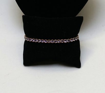 GOLDEN SILVER BRACELET 925/°° (vermeil) set...