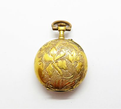 NECK WATCH in 18K yellow gold (750/°°°),...
