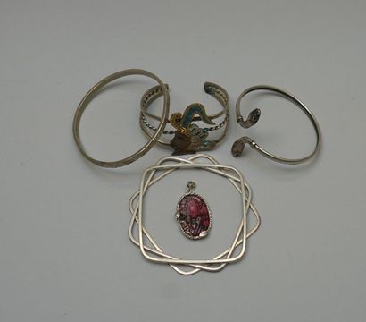 SET in silver 925/°° comprising four bracelets...