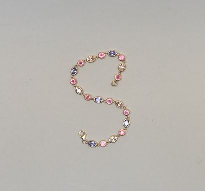 BRACELET in silver gilt 925/°° (vermeil)...