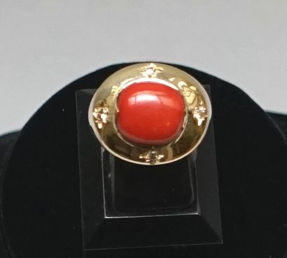 Ring in silver 925/°° and yellow gold 18k...