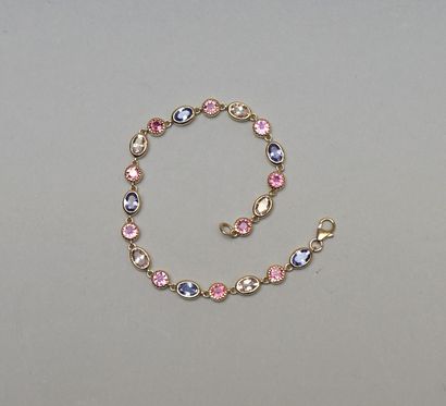 BRACELET in silver gilt 925/°° (vermeil)...