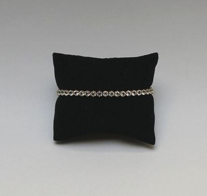 GOLDEN SILVER BRACELET 925/°° (vermeil) set...