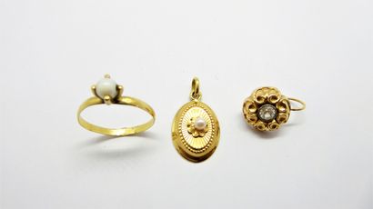
RING in 18k yellow gold (750/°°) set with...