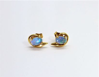 PAIR OF BUCKLES in 18K (750/°°) yellow gold,...