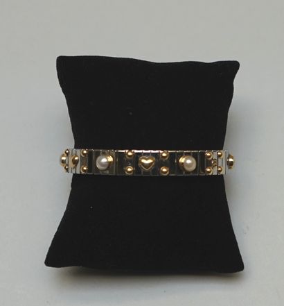 NOMINATION - Stretch bracelet in steel, the...