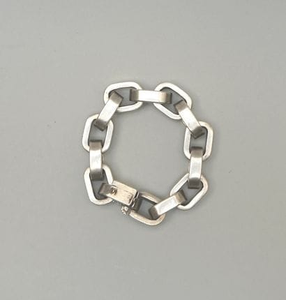 LARGE BRACELET in silver 925/°° with chain...