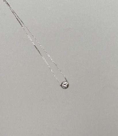 18k (750/°°) white gold PENDANT and CHAIN...