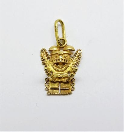 18K (750/°°) yellow gold PENDANT, stylizing...