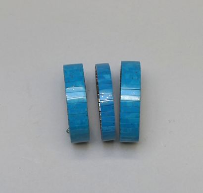 ENSEMBLE de trois bracelets articulés en...
