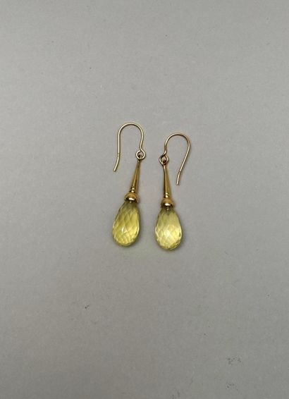 PAIR OF GOLDEN SILVER DORMEUSES formed with...