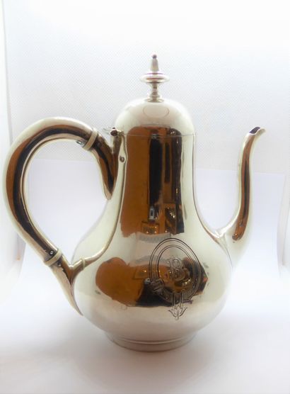 A Minerva silver JUG, the handle decorated...