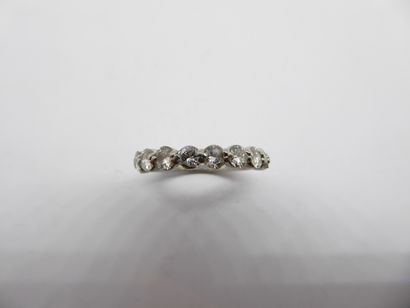HALF ALLIANCE in platinum set with brilliant-cut...