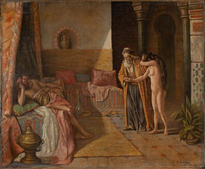 Scène d'intérieur oriental

Huile sur toile...