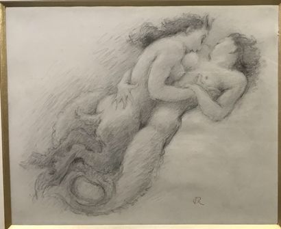 Ecole française du XXème siècle. Faune et...